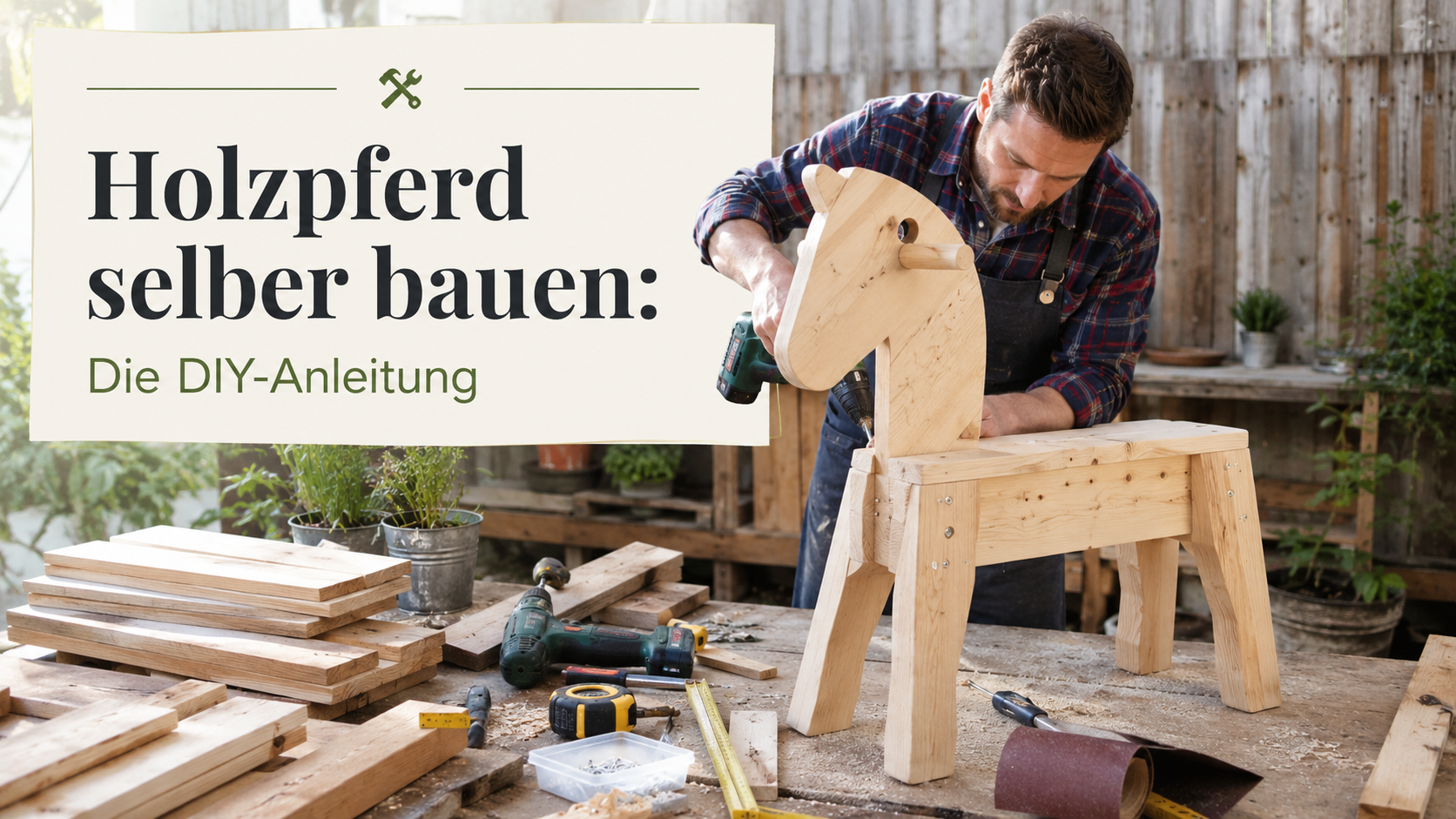 Holzpferd selber bauen: Die DIY-Anleitung