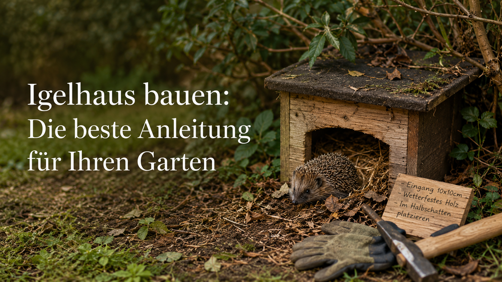 Igelhaus bauen: Die beste Anleitung für Ihren Garten