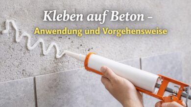 Kleben auf Beton