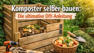 Komposter selber bauen [Bild mit Hilfe von KI erstellt]