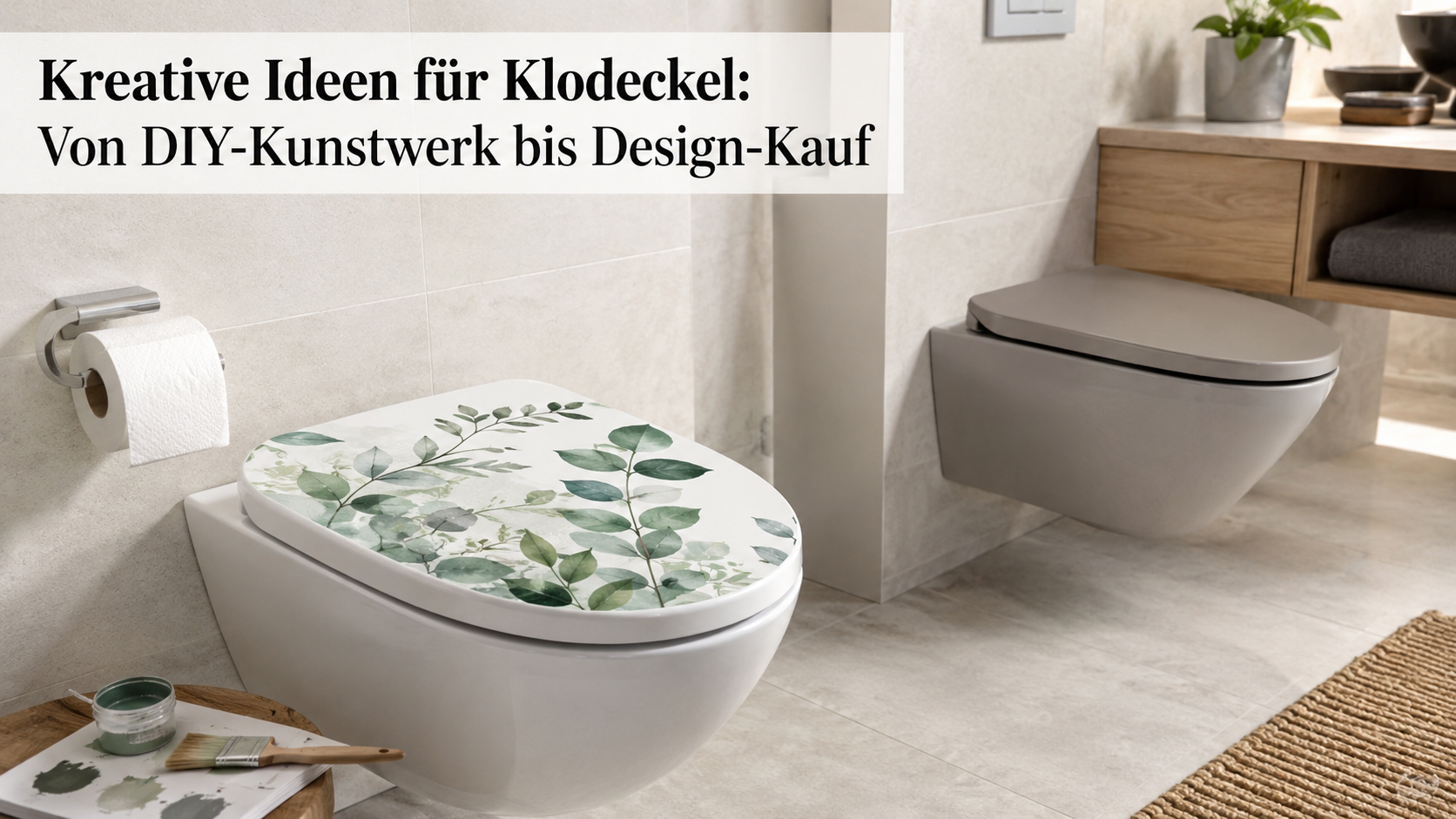 Kreative Ideen für Klodeckel: Von DIY-Kunstwerk bis Design-Kauf