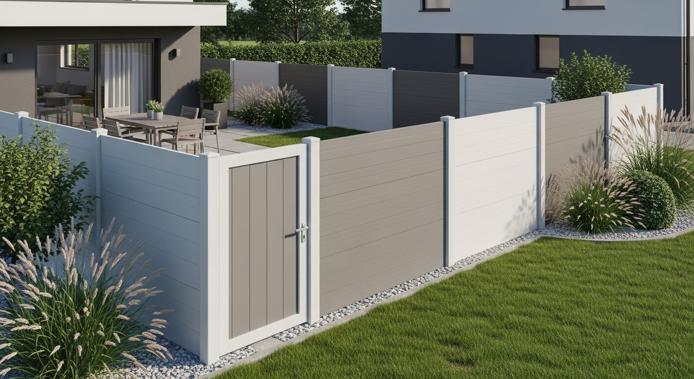 Kunststoffzaun langlebig pflegeleicht