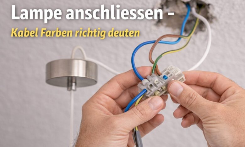 Lampe anschliessen