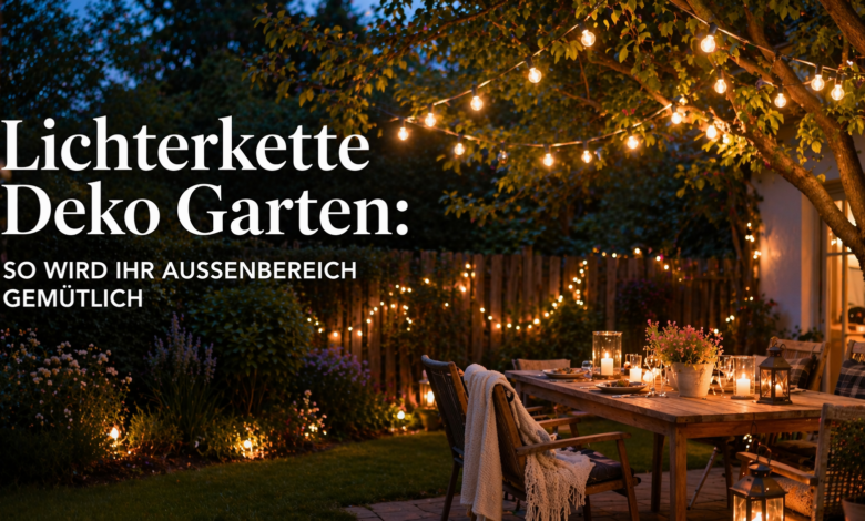 Lichterkette Deko Garten