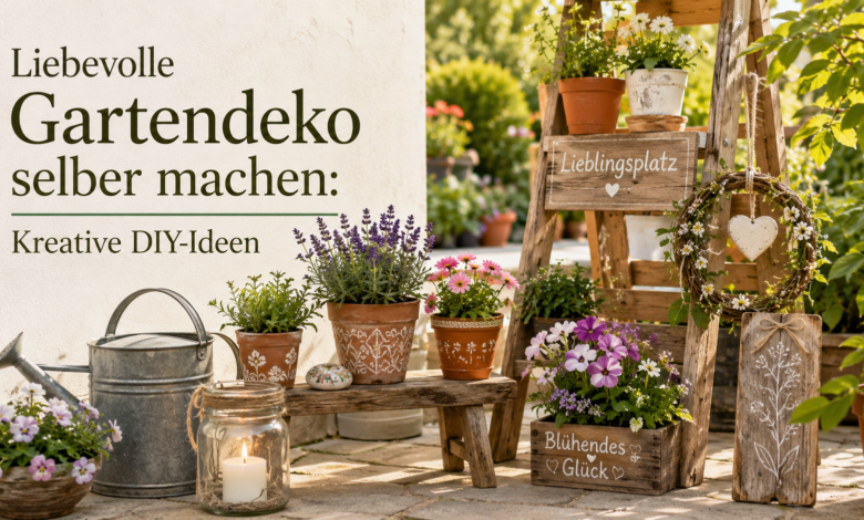 Liebevolle Gartendeko