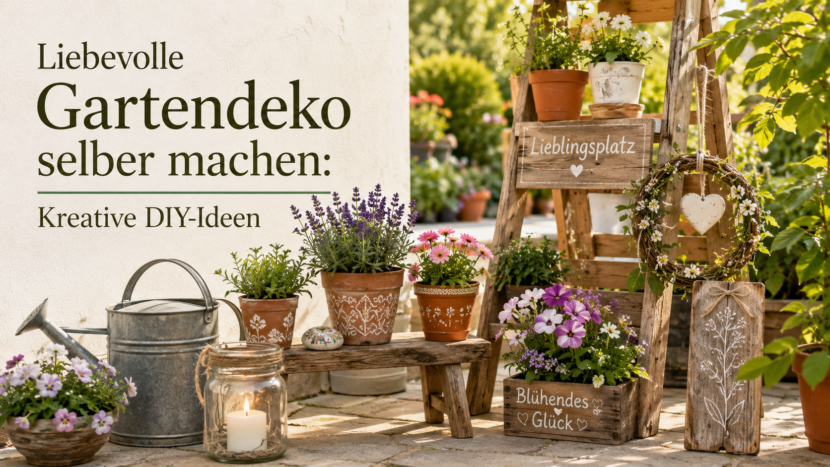 Liebevolle Gartendeko selber machen: Kreative DIY-Ideen