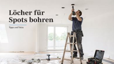 Löcher für Spots bohren