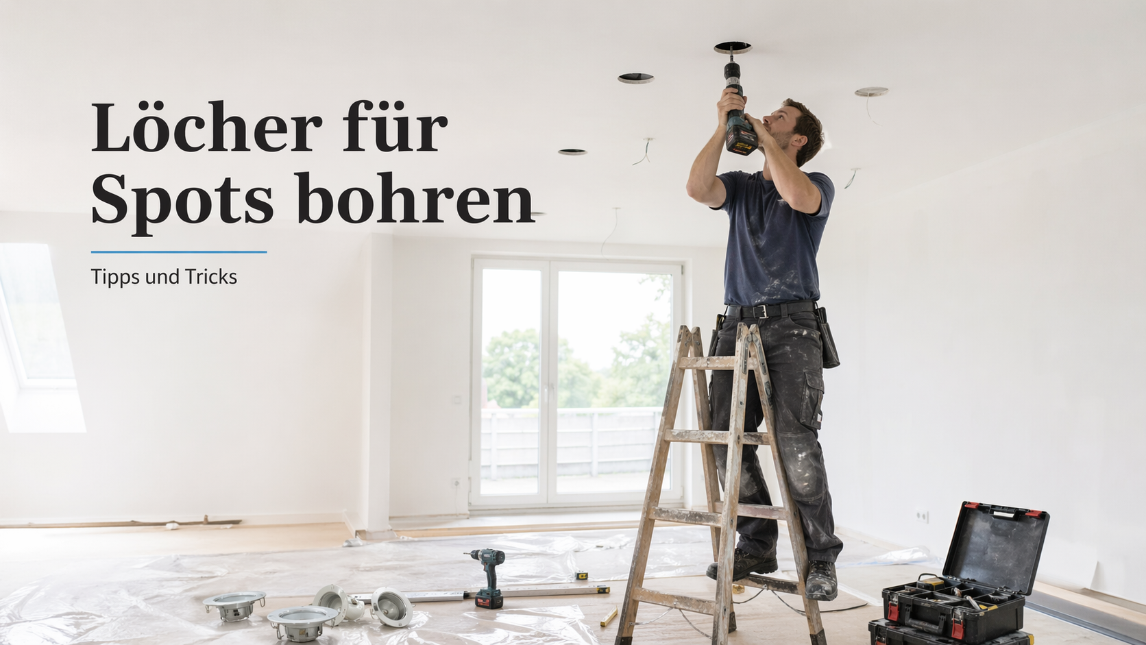 Löcher für Spots bohren – Tipps und Tricks