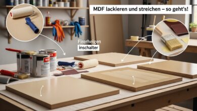 MDF lackieren und streichen