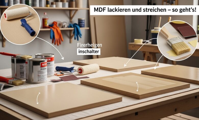 MDF lackieren und streichen