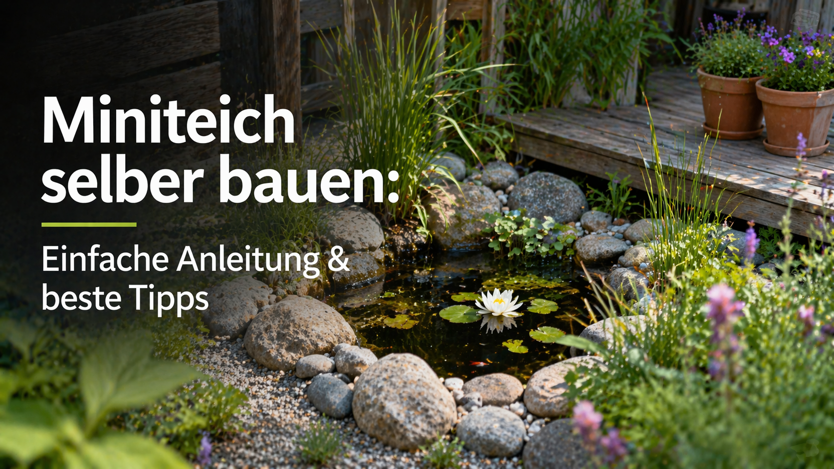 Miniteich selber bauen: Einfache Anleitung & beste Tipps