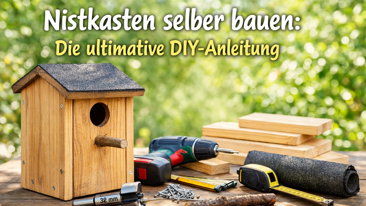 Nistkasten selber bauen: Die ultimative DIY-Anleitung