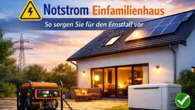 Notstrom Einfamilienhaus