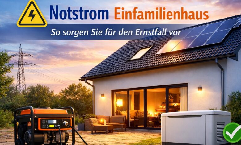 Notstrom Einfamilienhaus