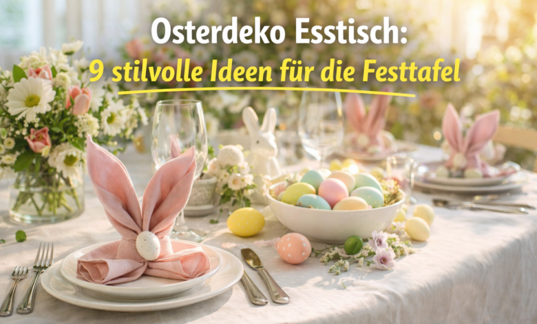 Osterdeko Esstisch