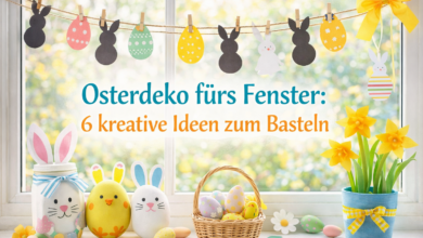 Osterdeko am Fenster