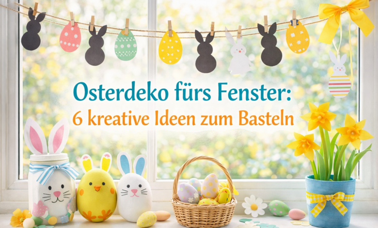 Osterdeko am Fenster