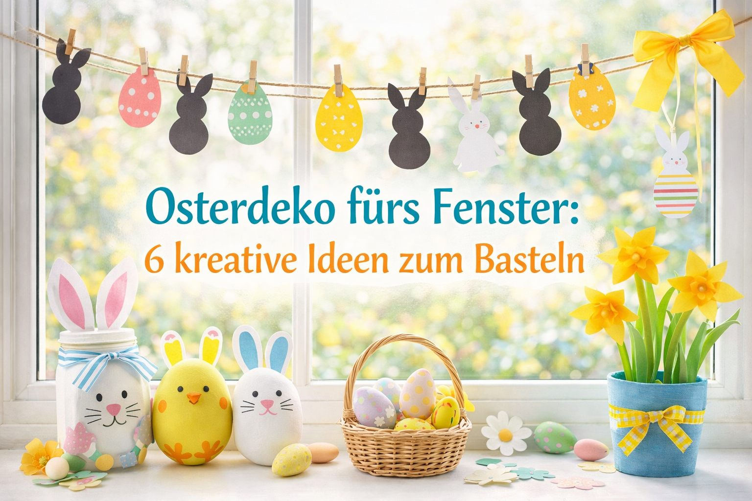 Osterdeko fürs Fenster: 6 kreative Ideen zum Basteln