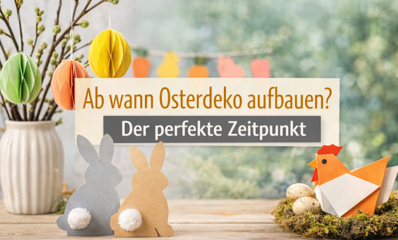 Osterdeko aufbaün