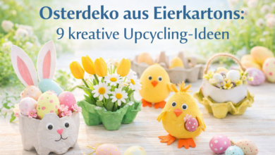 Osterdeko aus Eierkartons