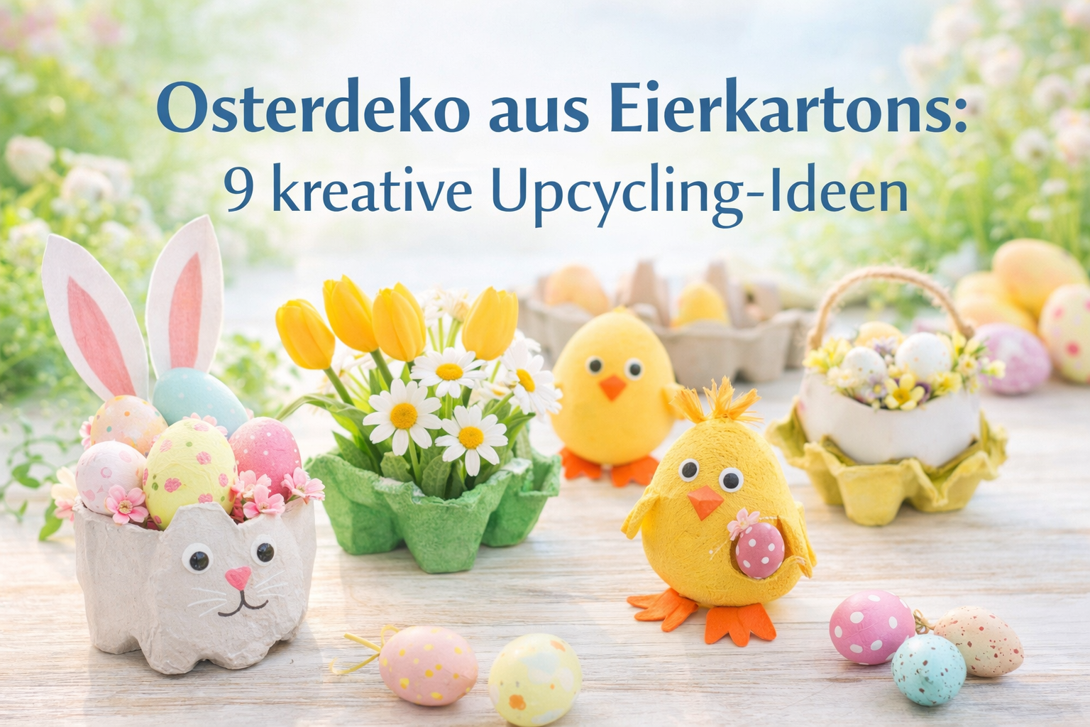Osterdeko aus Eierkartons: 9 kreative Upcycling-Ideen