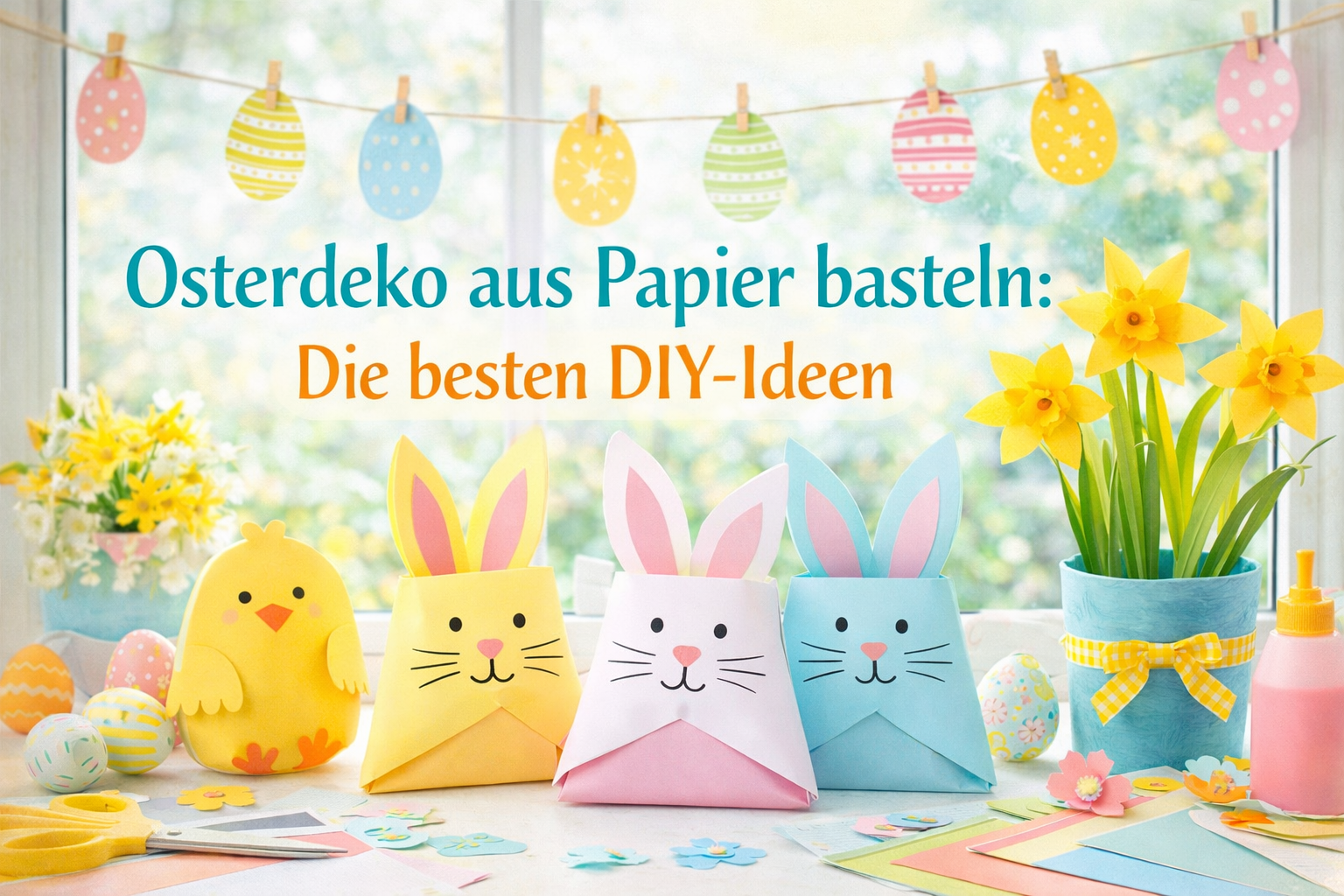 Osterdeko aus Papier basteln: Die besten DIY-Ideen