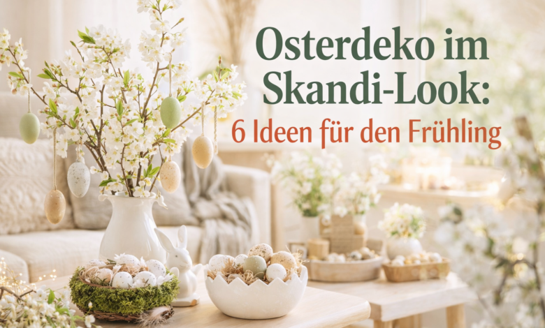 Osterdeko im Skandi Look