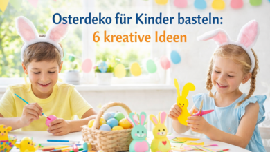 Osterdeko mit Kindern