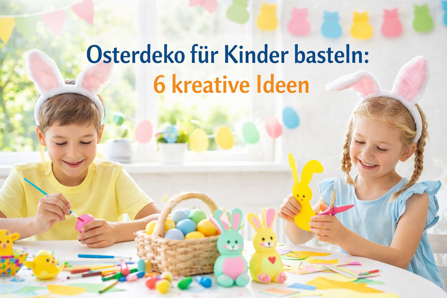 Osterdeko für Kinder basteln: 6 kreative Ideen