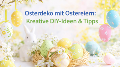 Osterdeko mit Ostereiern