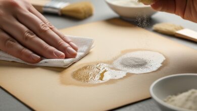 Papier Rettung Fettflecken auf Dokumenten [Bild mit Hilfe von KI erstellt]