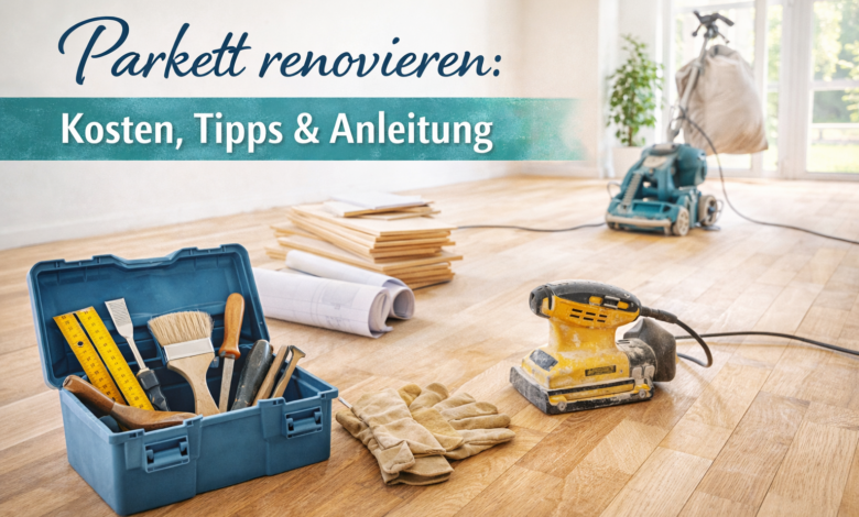 Parkett renovieren [Bild mit Hilfe von KI erstellt]