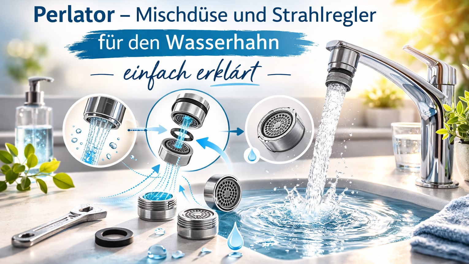 Perlator – Mischdüse und Strahlregler für den Wasserhahn einfach erklärt