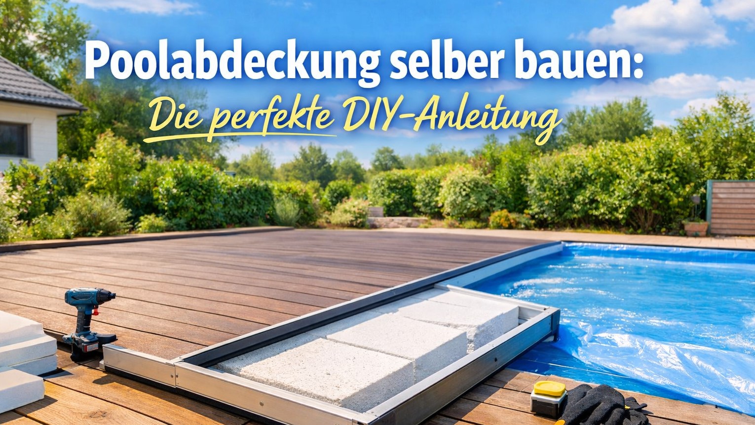 Poolabdeckung selber bauen: Die perfekte DIY-Anleitung