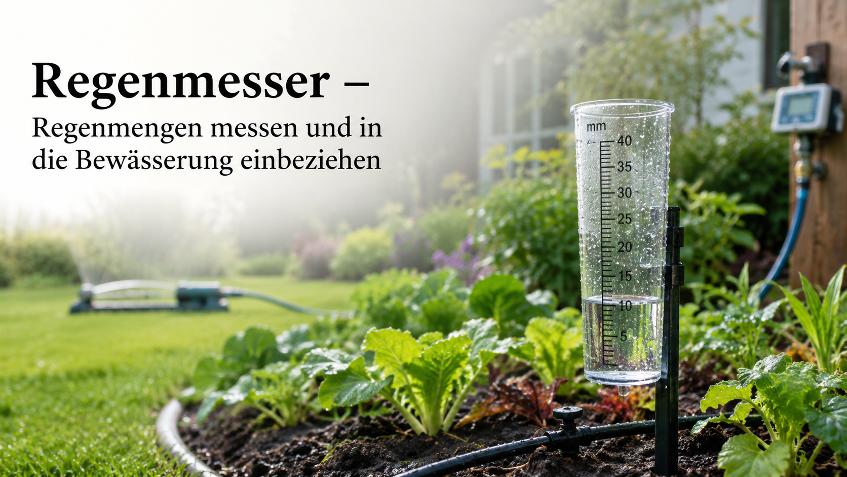 Regenmesser – Regenmengen messen und in die Bewässerung einbeziehen