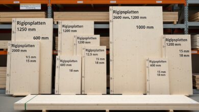 Rigipsplatten Groessen