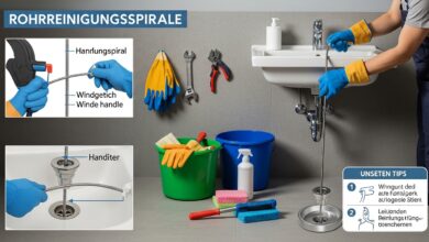 Rohrreinigungsspirale sicher nutzen