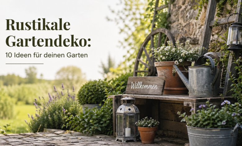 Rustikale Gartendeko