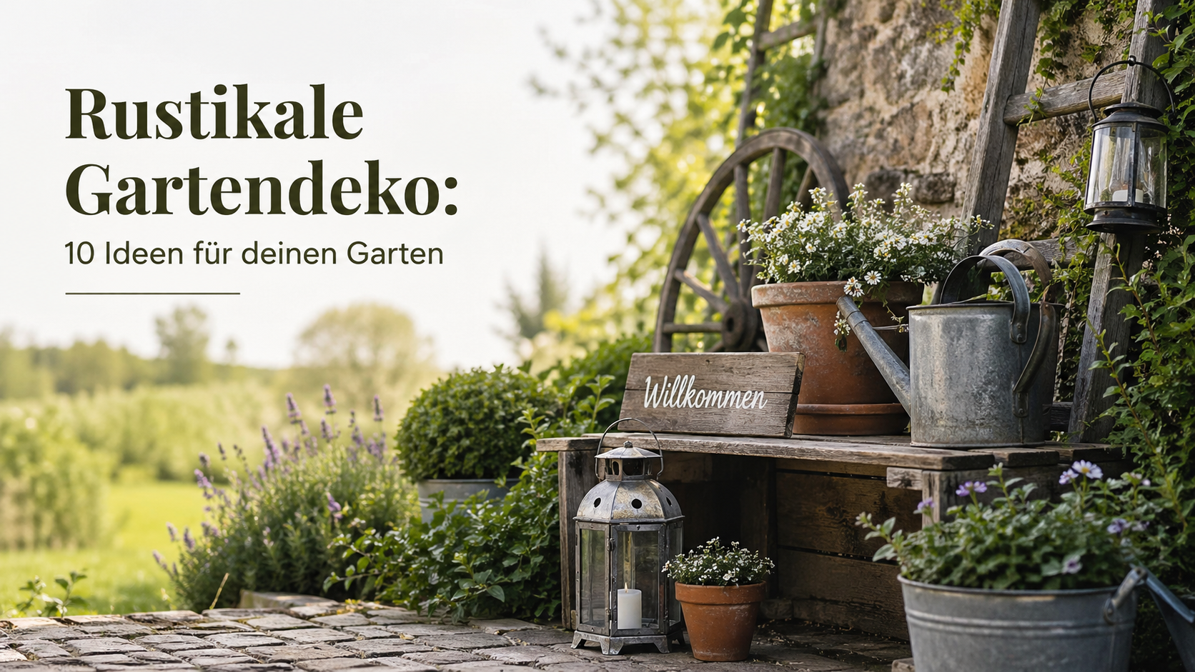 Rustikale Gartendeko: 10 Ideen für deinen Garten