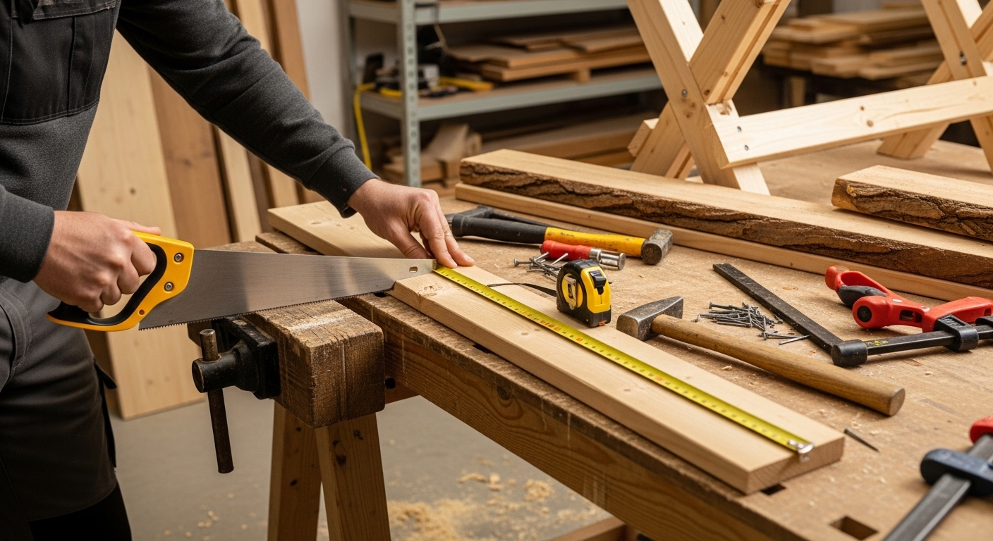 Sägebock selber bauen – Anleitung und Tipps