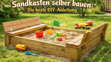 Sandkasten selber bauen [Bild mit Hilfe von KI erstellt]