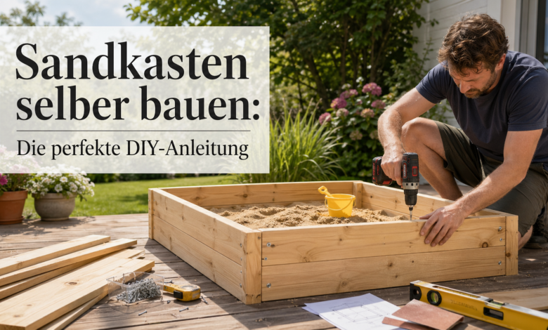 Sandkasten selber bauen Anleitung
