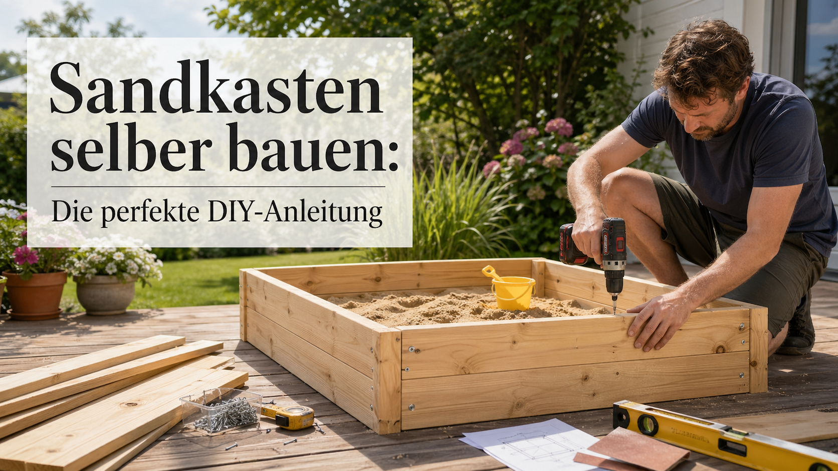 Sandkasten selber bauen: Die perfekte DIY-Anleitung