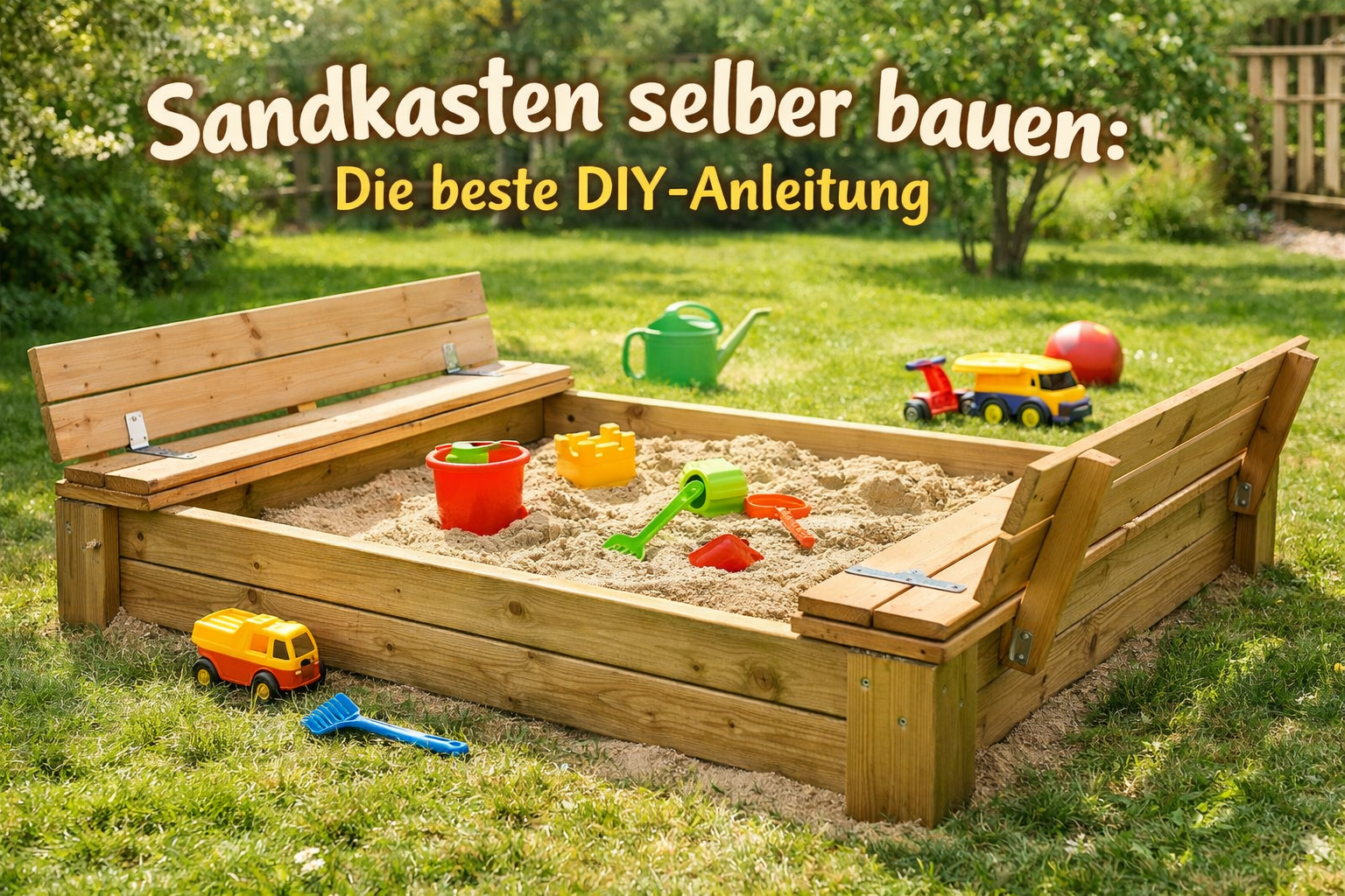 Sandkasten selber bauen: Die beste DIY-Anleitung