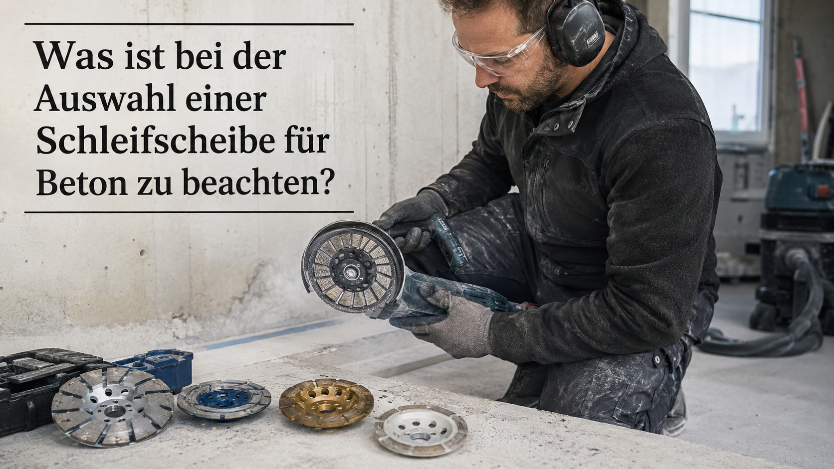 Schleifscheiben für Beton