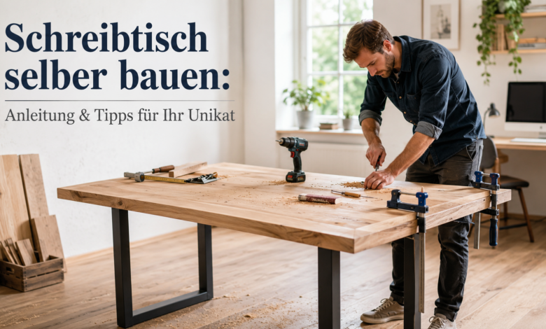 Schreibtisch selber bauen