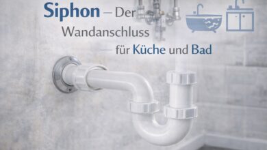 Siphon – Der Wandanschluss fuer Kueche und Bad