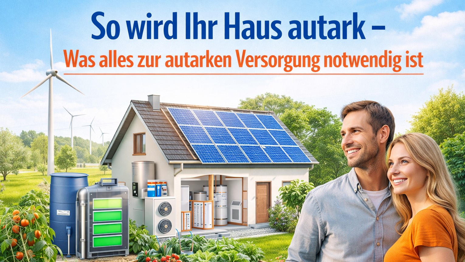So wird Ihr Haus autark – Was alles zur autarken Versorgung notwendig ist