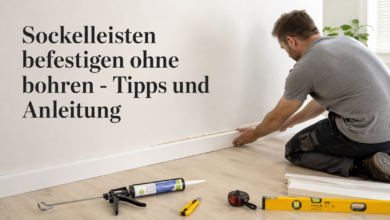 Sockelleisten richtig befestigen ohne bohren