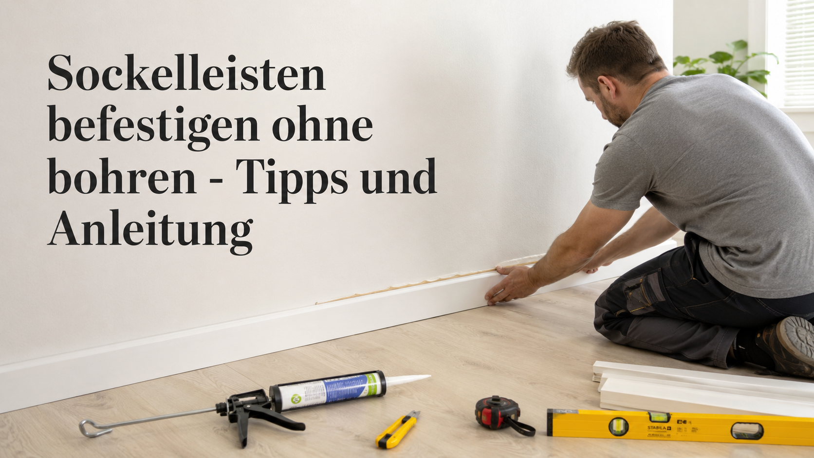 Sockelleisten richtig befestigen ohne bohren